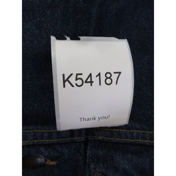 VINTAGE Rustler Jacket XL Trucker Moto Button Up Denim 80s 90s USA * - Picture 14 of 14